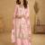 Baby pink chiffon Salwar Kameez- Full stitched free size