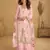 Baby pink chiffon Salwar Kameez- Full stitched free size