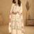 Off white chiffon Salwar Kameez- Full stitched free size