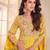 Yellow shimmer Salwar Kameez- Full stitched free size