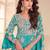 Aqua blue shimmer Salwar Kameez- Full stitched free size