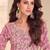 Pink shimmer Salwar Kameez- Full stitched free size