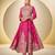 Pink chiffon Salwar Kameez- Full stitched free size
