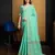 Green plain organza organza-sarees saree with blouse