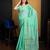 Green plain organza organza-sarees saree with blouse