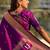 purple plain silk_blend paithani-saree saree with blouse