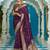 purple plain silk_blend silk-blend-sarees saree with blouse