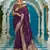 purple plain silk_blend silk-blend-sarees saree with blouse
