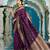purple plain silk_blend silk-blend-sarees saree with blouse