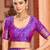 purple plain silk_blend banarasi-sarees saree with blouse