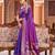 purple plain silk_blend banarasi-sarees saree with blouse