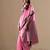 Pink plain cotton cotton-sarees saree with blouse