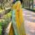 yellow plain silk silk-sarees saree with blouse