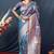 grey plain silk_blend silk-blend-sarees saree with blouse
