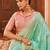 green plain silk_blend silk-blend-sarees saree with blouse