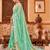 green plain silk_blend silk-blend-sarees saree with blouse