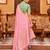 pink plain silk_blend silk-blend-sarees saree with blouse