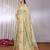 Cream plain tissue tissue-sarees saree with blouse