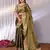 Multicolor plain tissue tissue-sarees saree with blouse