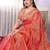Peach plain tissue tissue-sarees saree with blouse