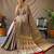 grey plain silk_blend patola-saris saree with blouse
