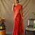 red plain silk_blend patola-saris saree with blouse