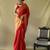 red plain silk_blend patola-saris saree with blouse