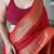 red plain silk_blend patola-saris saree with blouse