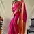 pink plain silk_blend patola-saris saree with blouse