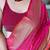 pink plain silk_blend patola-saris saree with blouse