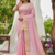 pink plain silk silk-sarees saree with blouse