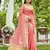 peach plain silk silk-sarees saree with blouse
