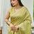 green plain silk silk-sarees saree with blouse