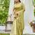green plain silk silk-sarees saree with blouse