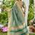 Blue plain tissue tissue-sarees saree with blouse