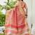 Peach plain tissue tissue-sarees saree with blouse