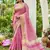 Pink plain tissue tissue-sarees saree with blouse