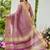 Purple plain tissue tissue-sarees saree with blouse