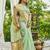 green plain silk silk-sarees saree with blouse