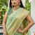 green plain silk silk-sarees saree with blouse