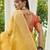 yellow plain silk silk-sarees saree with blouse