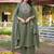 Women Floral Embroidered Empire Thread Work Cotton Cambridge Kurta  Pant & With Dupatta
