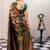 peach soft art silk banarasi jacuard work designer party wear saree with unstitched blouse piece