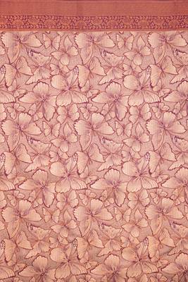 mergenta silk blend banarasi saree with unstitched blouse piece 5