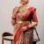 maroon soft art silk banarasi jacuard work designer party wear saree with unstitched blouse piece