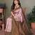 light pink graan  soft art silk banarasi jacuard work designer party wear saree with unstitched blouse piece