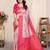 pink  soft art silk banarasi jacuard work designer party wear saree with unstitched blouse piece