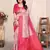 pink  soft art silk banarasi jacuard work designer party wear saree with unstitched blouse piece