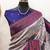 grey neavyblue  soft art silk banarasi jacuard work designer party wear saree with unstitched blouse piece
