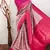 pink silk blend banarasi saree with unstitched blouse piece